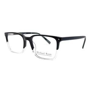 MICHAEL RYEN MR-212 C1 BLACK CRYSTAL SQUARED EYEGLASSES FRAME 49-18-145